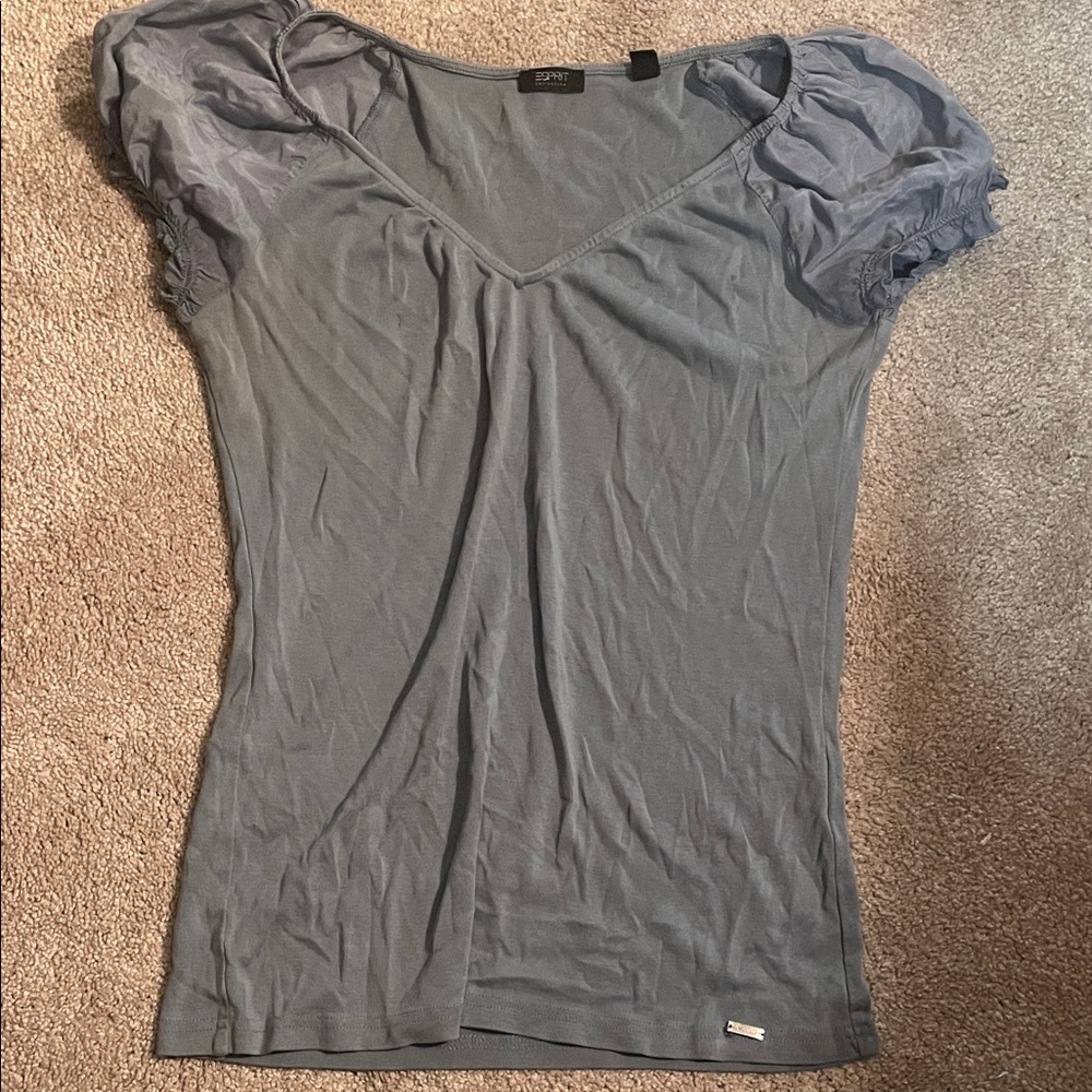 Esprit Gray Short Sleeve Women's Top
